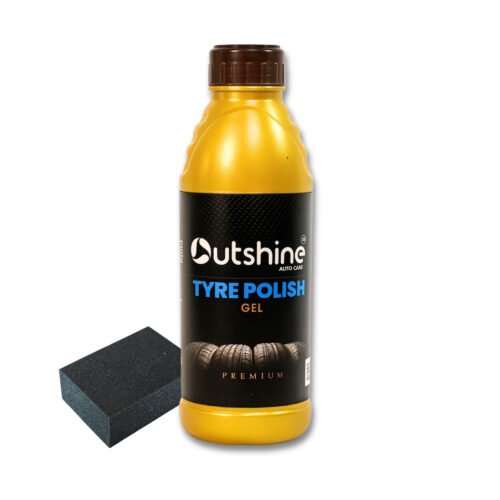 Premium Tyre Polish Gel, 500ml with sponge